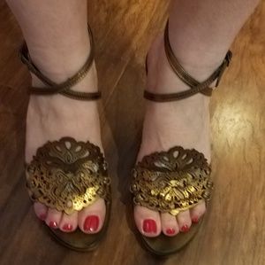 a giannetti wedge sandals